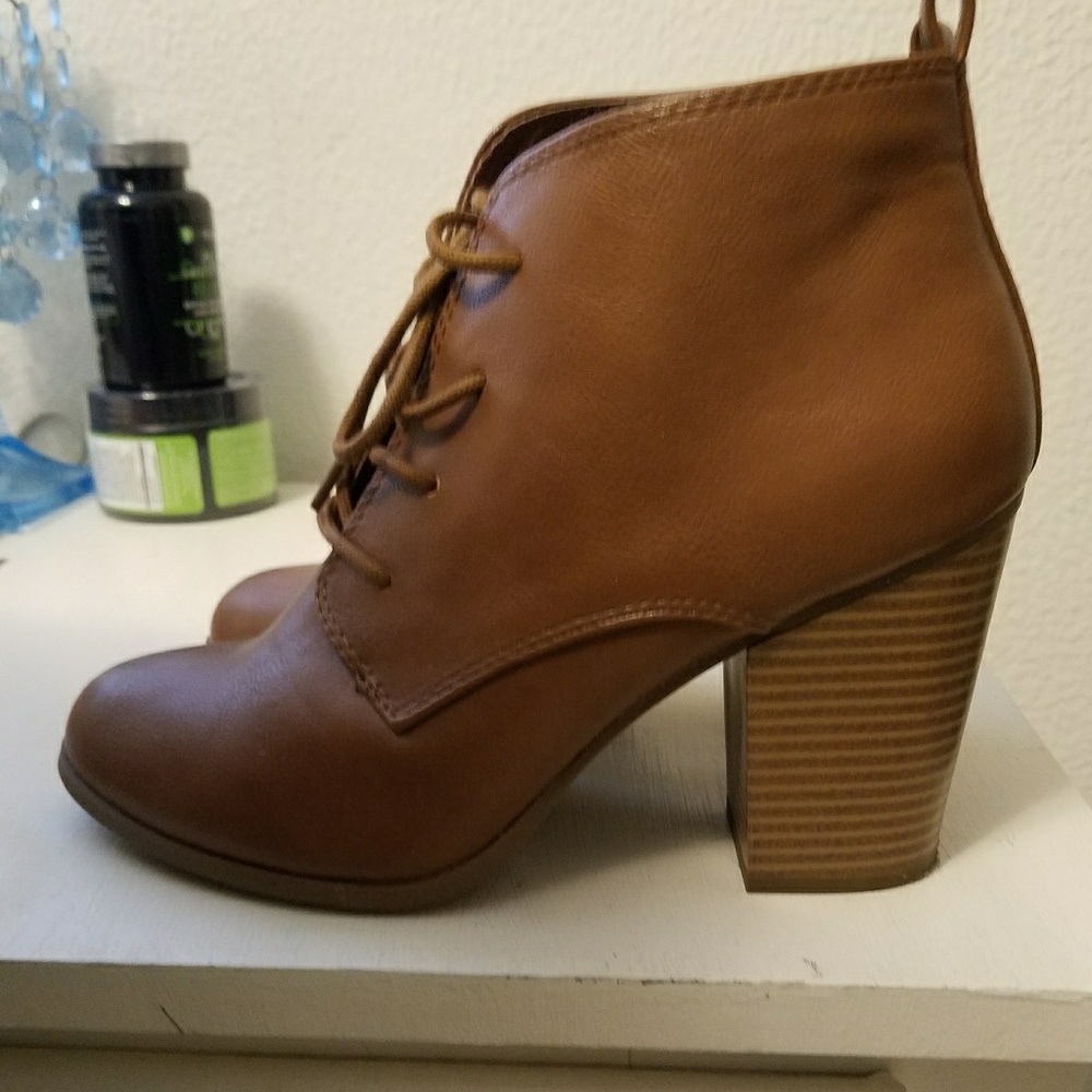 Brown booties